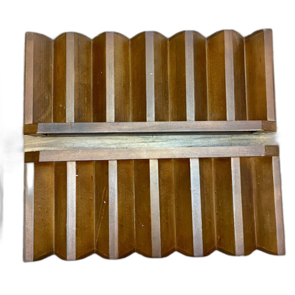 Pottery Barn Wall Wine Racks (Set of 2) – Solid Wood – Farmhouse Bar Decor - Picture 1 of 4